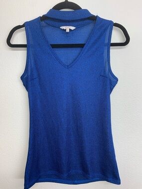 ✨Candie’s Y2K Sleeveless V-Neck Knit Top - Royal Blue